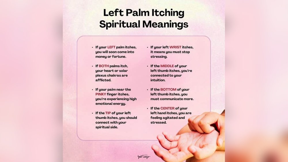 Left Palm Itching Spiritual Meaning