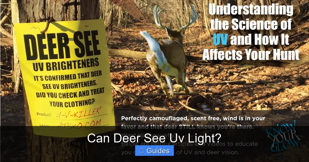 Can Deer See Uv Light?