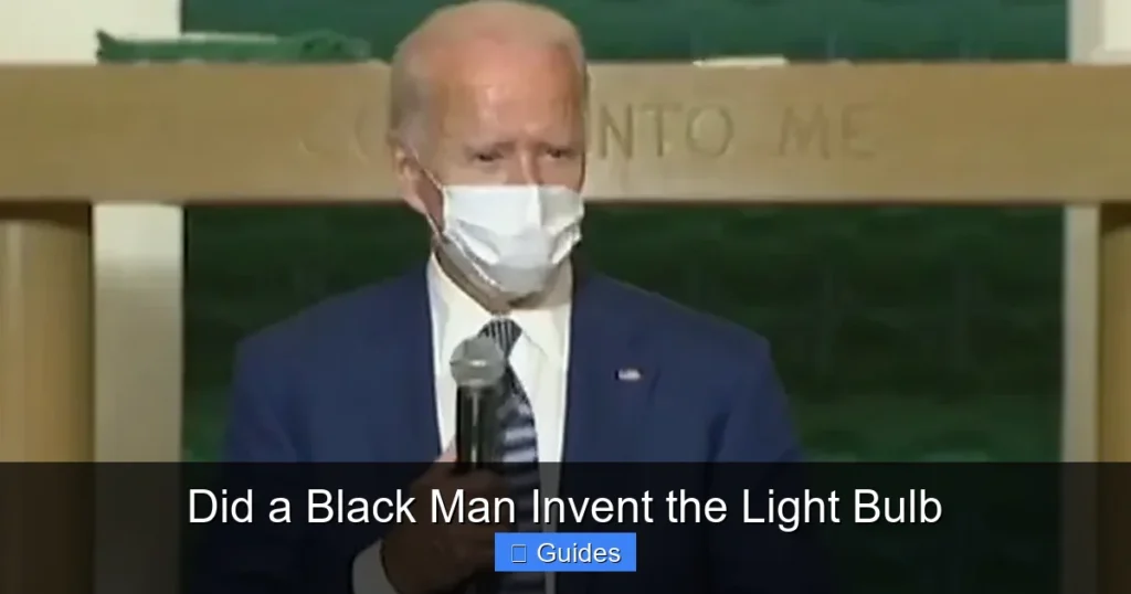 Did a Black Man Invent the Light Bulb