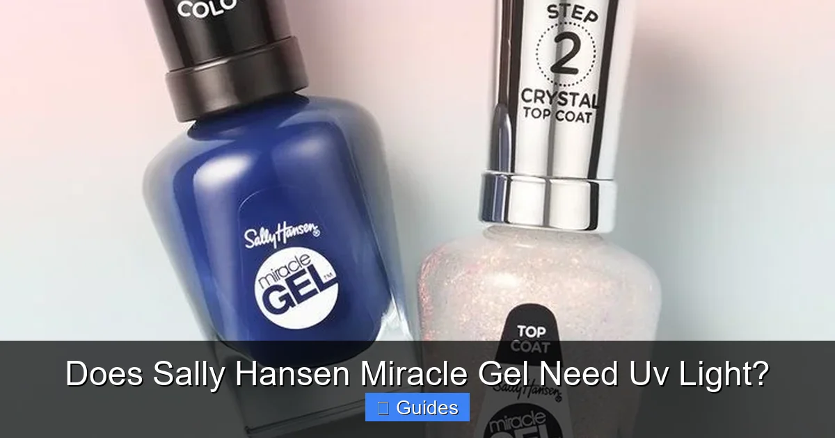 Does Sally Hansen Miracle Gel Need Uv Light?
