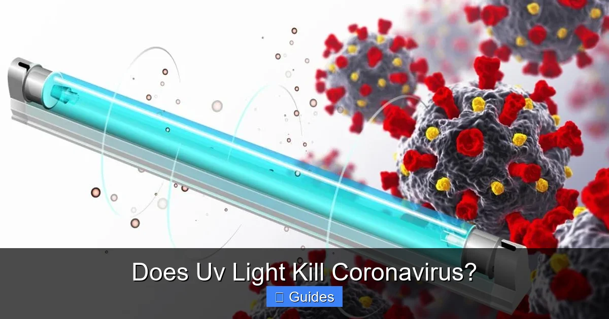 Does Uv Light Kill Coronavirus?