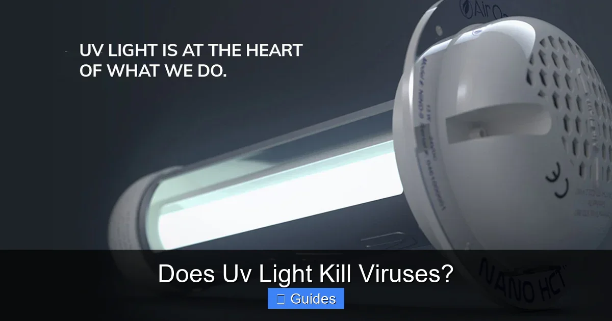 Does Uv Light Kill Viruses?