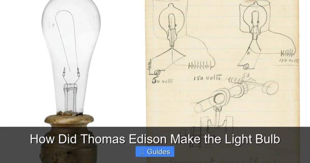 How Did Thomas Edison Make the Light Bulb