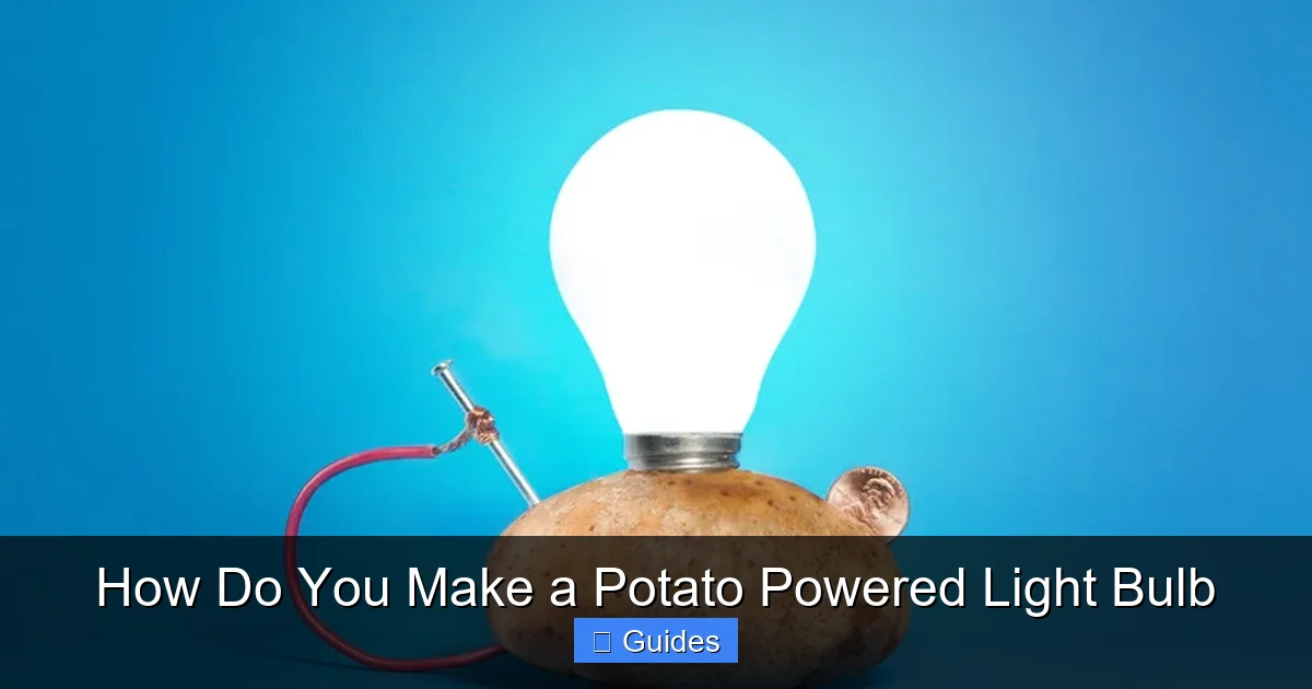 How Do You Make a Potato Powered Light Bulb