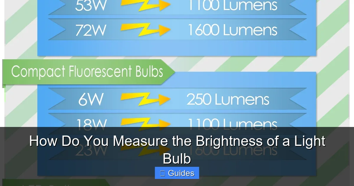 How Do You Measure the Brightness of a Light Bulb