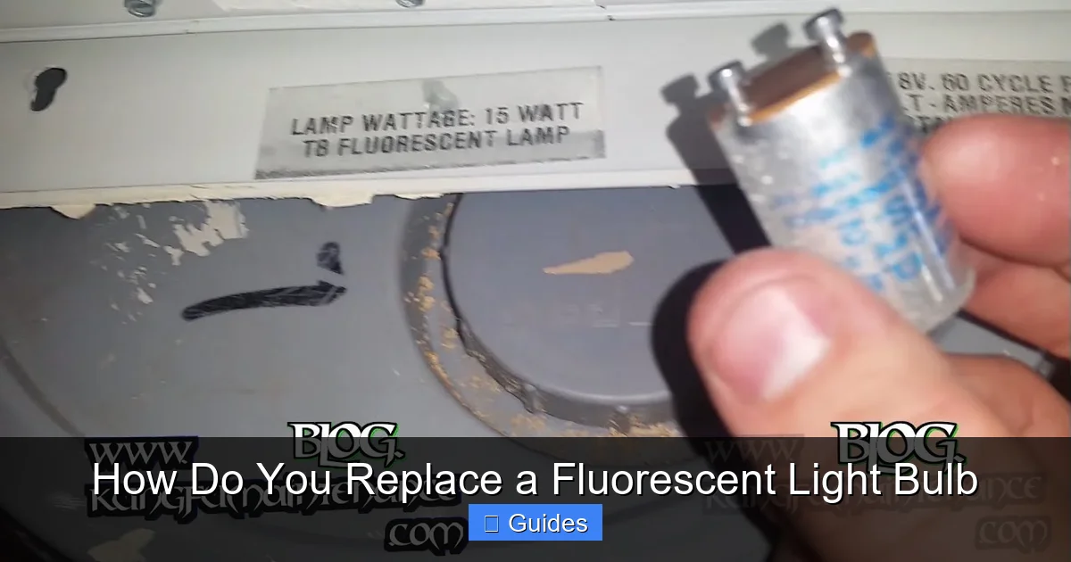 How Do You Replace a Fluorescent Light Bulb