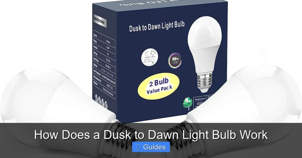 How Does a Dusk to Dawn Light Bulb Work