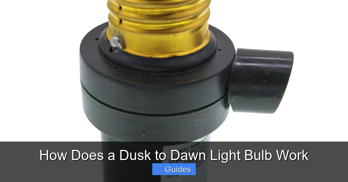How Does a Dusk to Dawn Light Bulb Work
