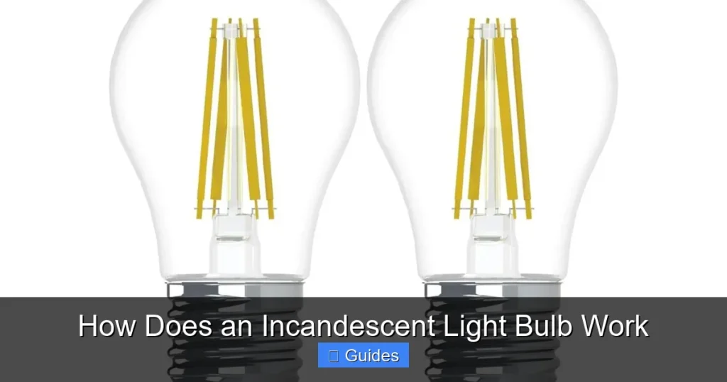 How Does an Incandescent Light Bulb Work