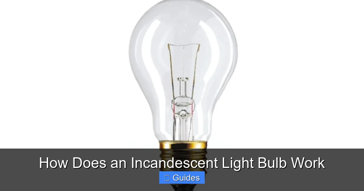 How Does an Incandescent Light Bulb Work