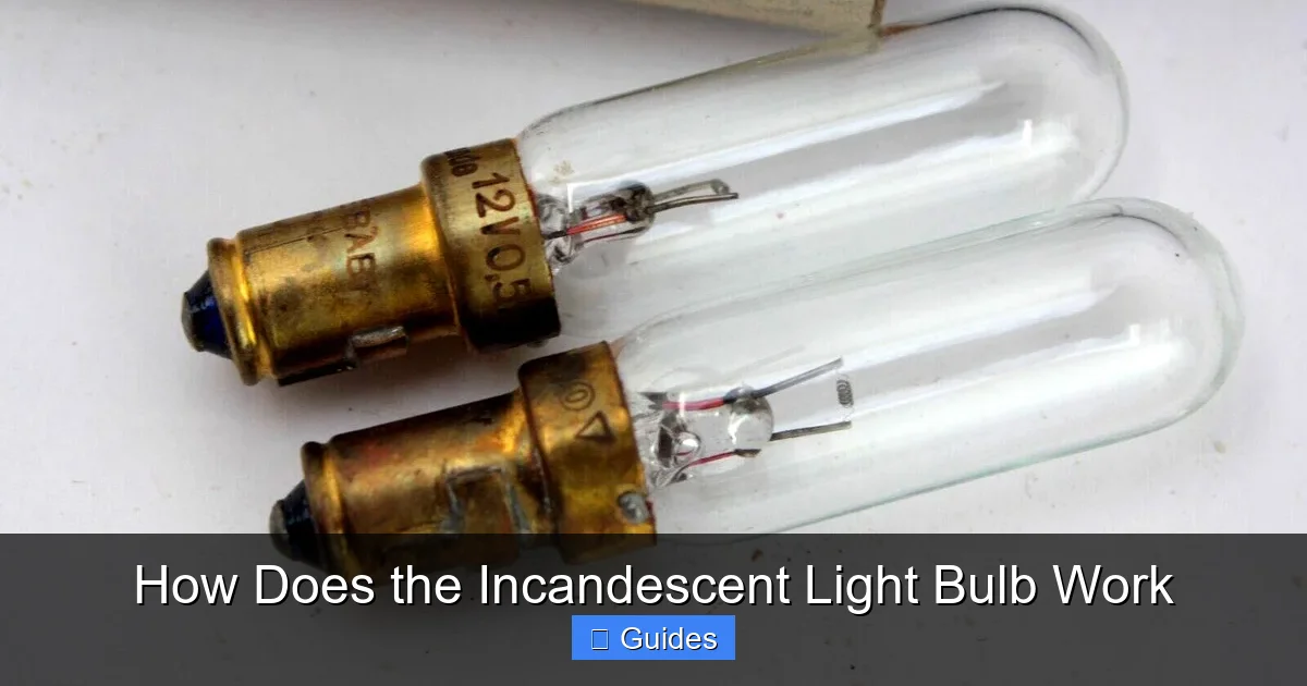 How Does the Incandescent Light Bulb Work
