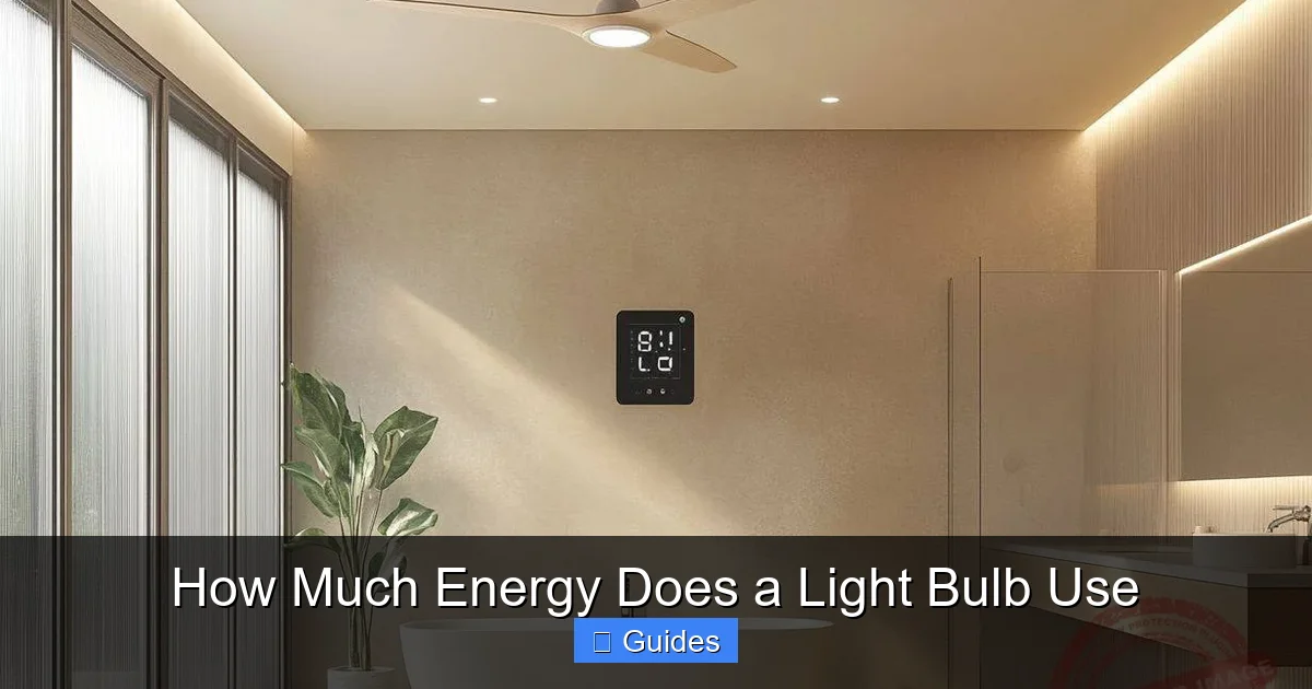 How Much Energy Does a Light Bulb Use
