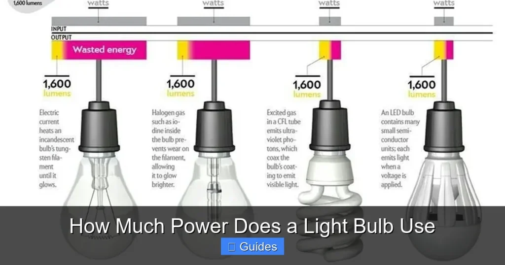 How Much Power Does a Light Bulb Use