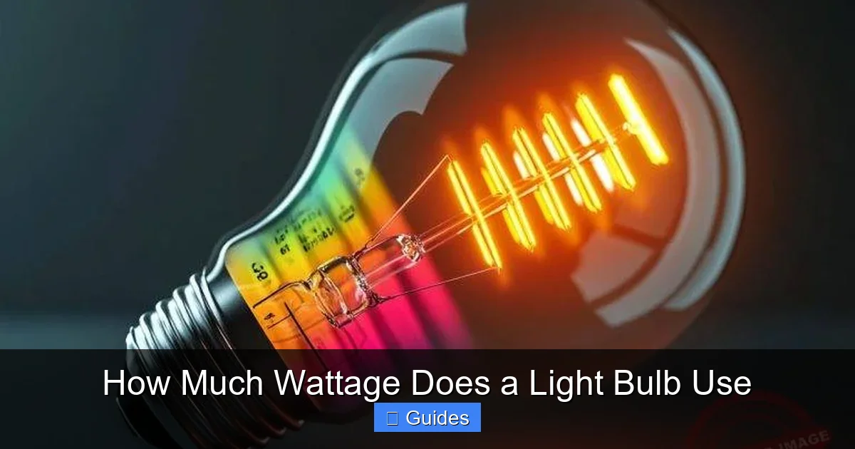 How Much Wattage Does a Light Bulb Use