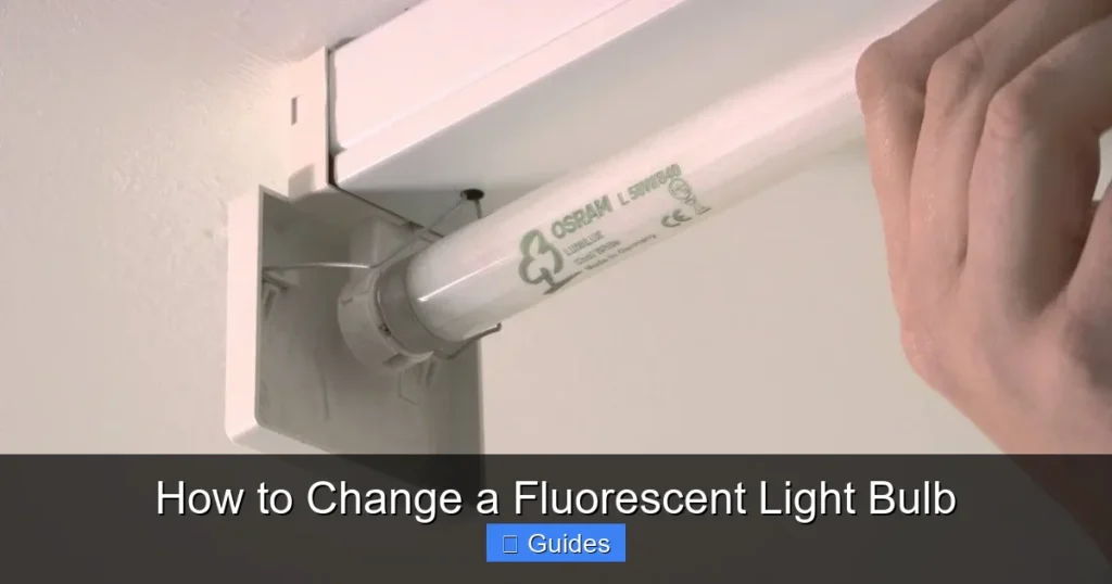 How to Change a Fluorescent Light Bulb