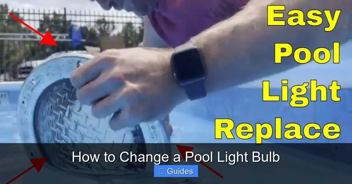 How to Change a Pool Light Bulb