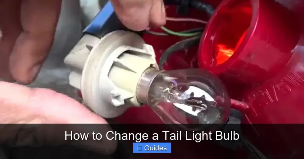 How to Change a Tail Light Bulb