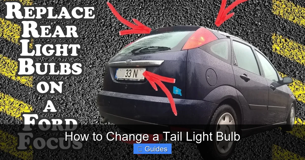 How to Change a Tail Light Bulb