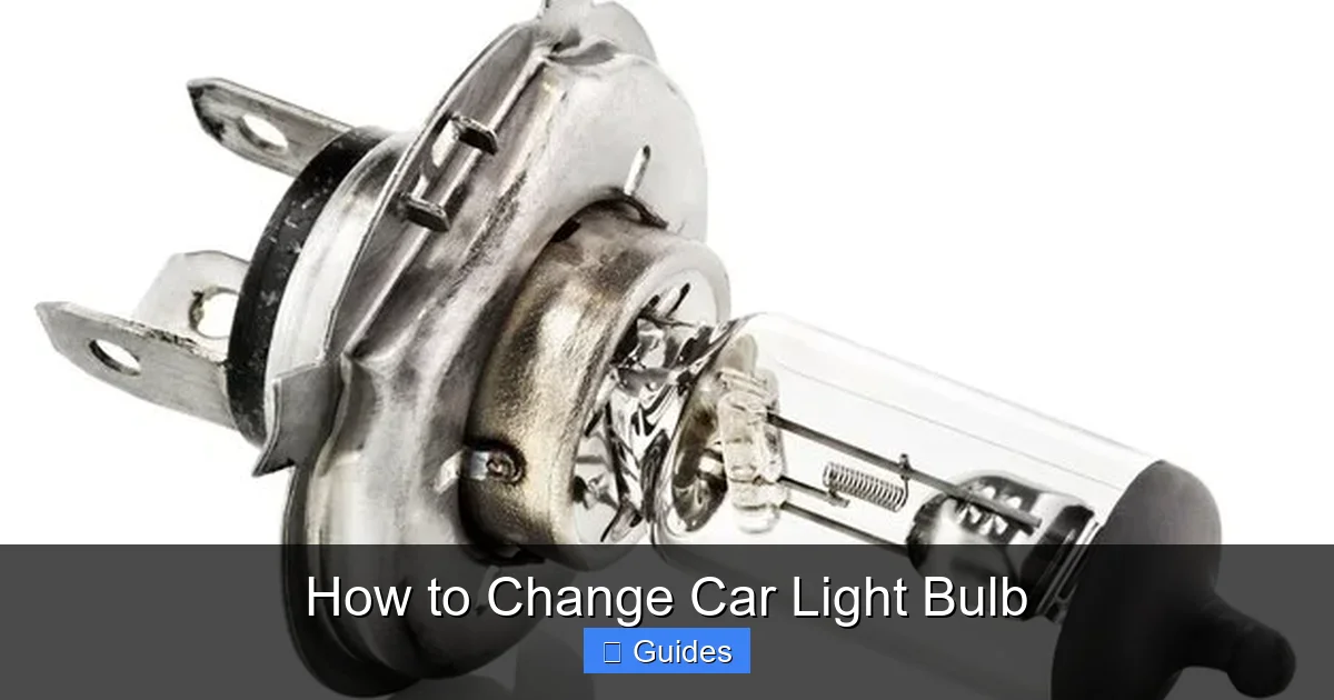 How to Change Car Light Bulb