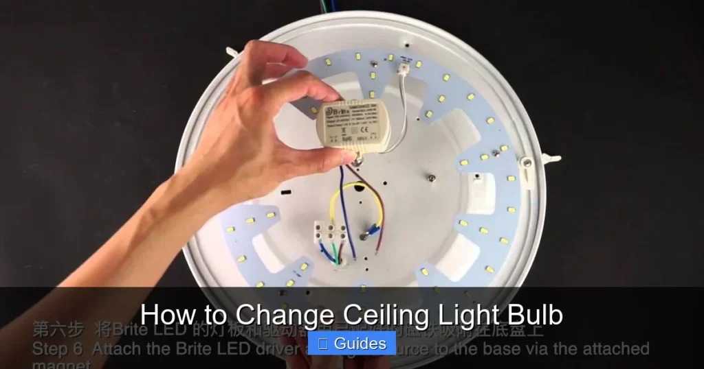 How to Change Ceiling Light Bulb