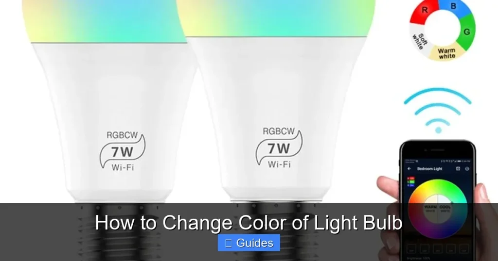 How to Change Color of Light Bulb