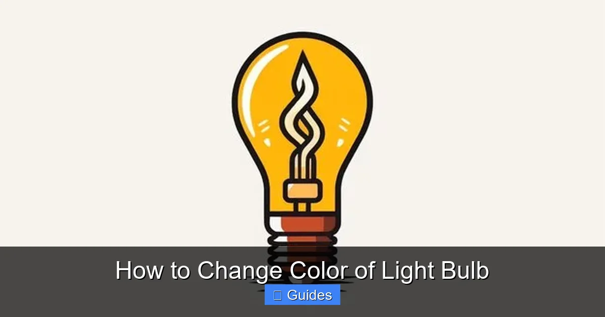 How to Change Color of Light Bulb