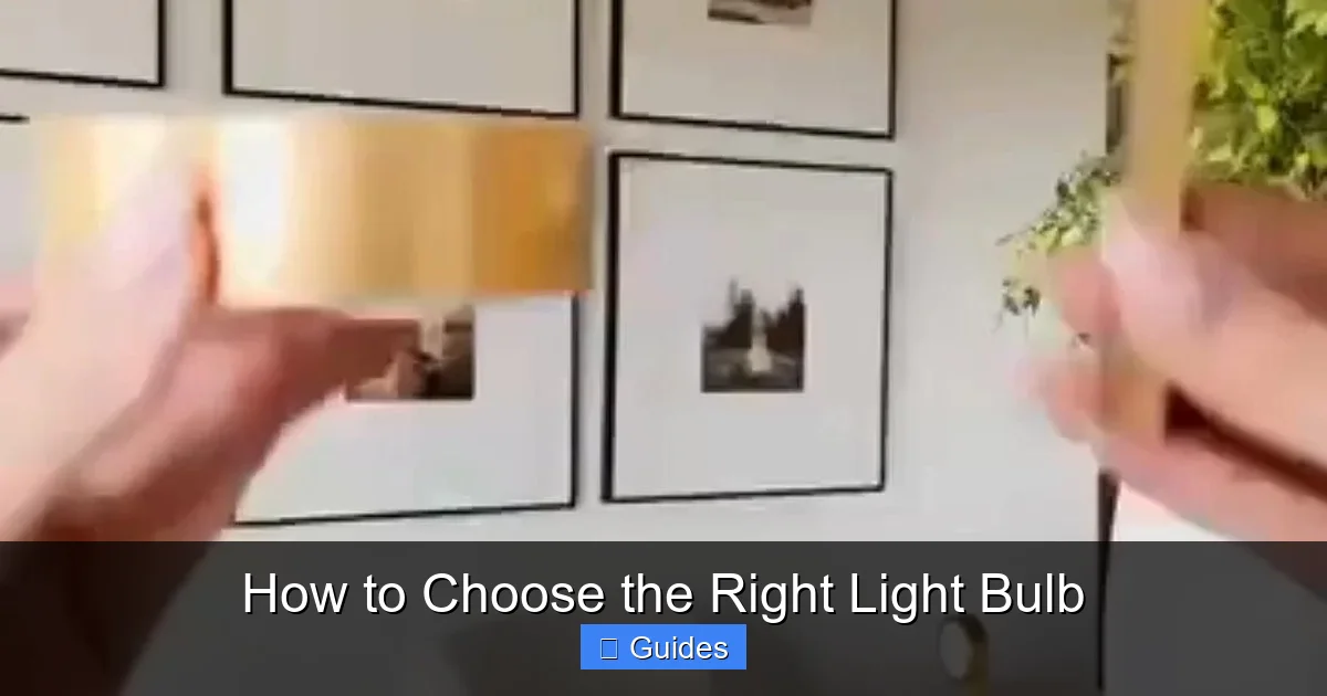 How to Choose the Right Light Bulb