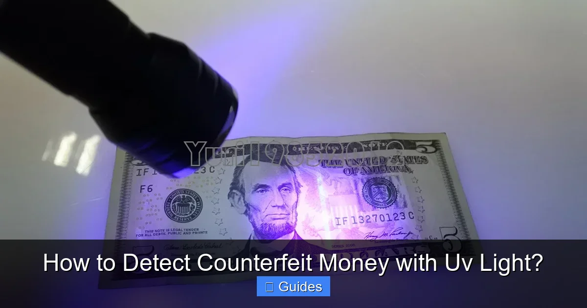 How to Detect Counterfeit Money with Uv Light?