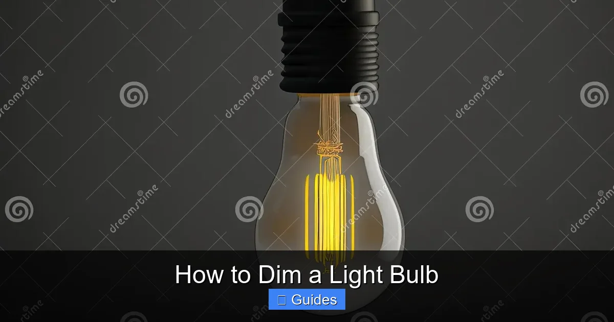 How to Dim a Light Bulb