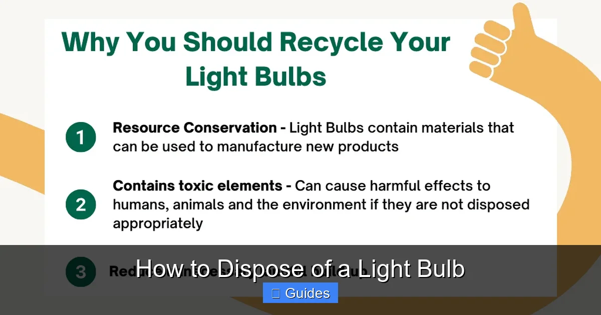 How to Dispose of a Light Bulb