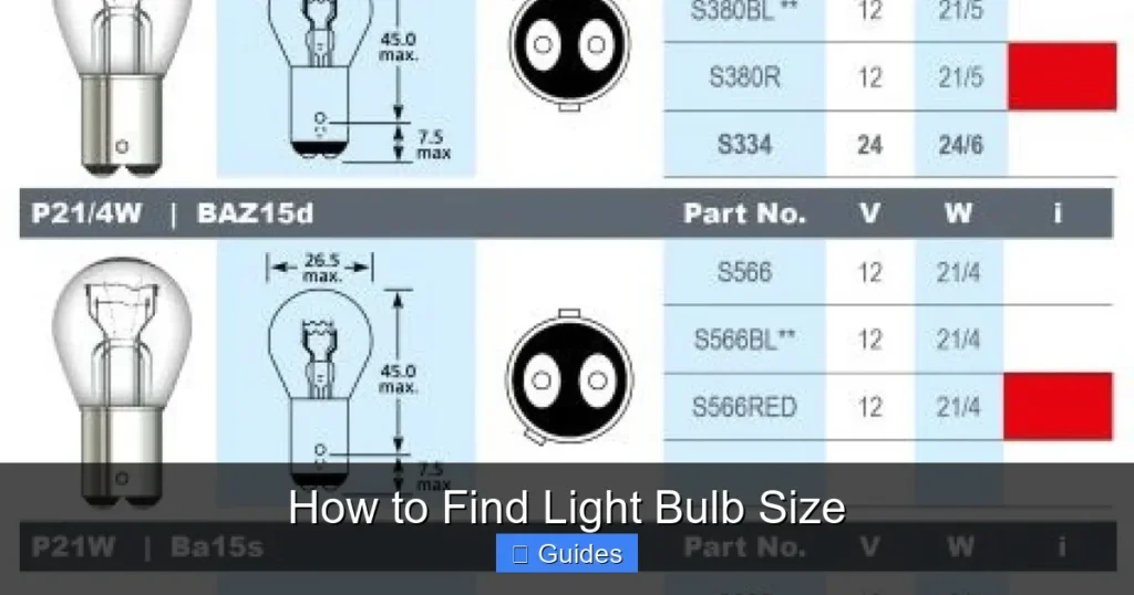 How to Find Light Bulb Size