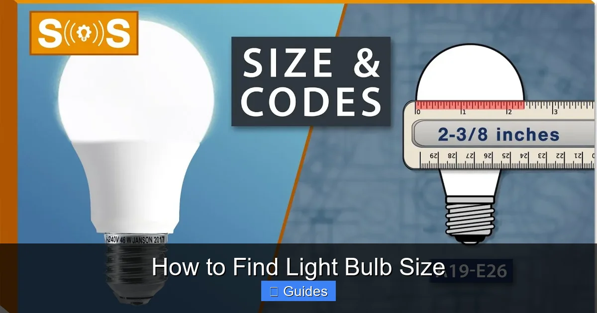 How to Find Light Bulb Size
