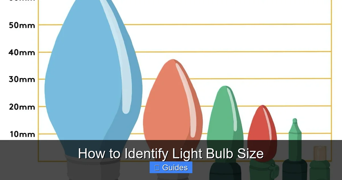 How to Identify Light Bulb Size