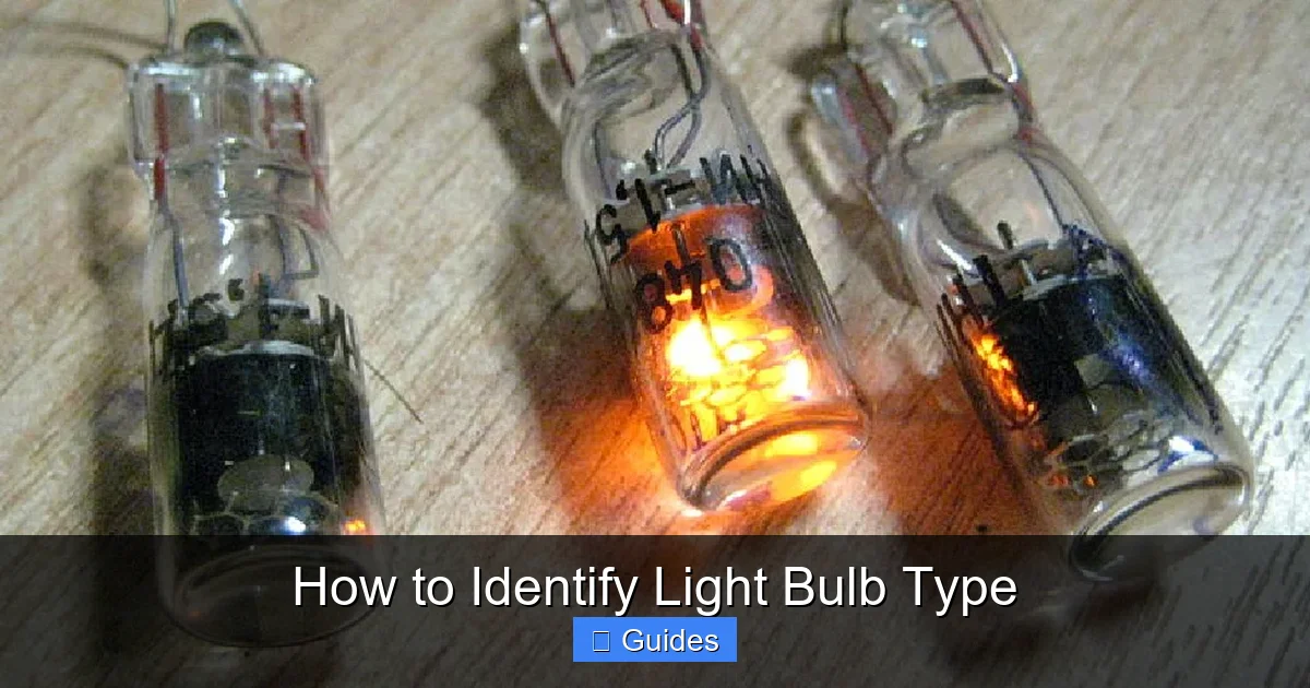 How to Identify Light Bulb Type