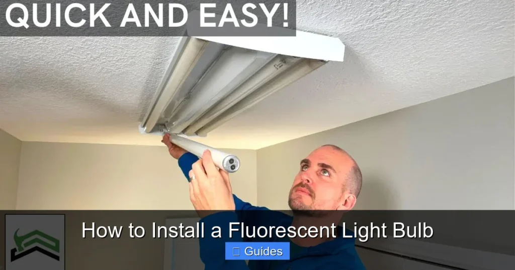 How to Install a Fluorescent Light Bulb