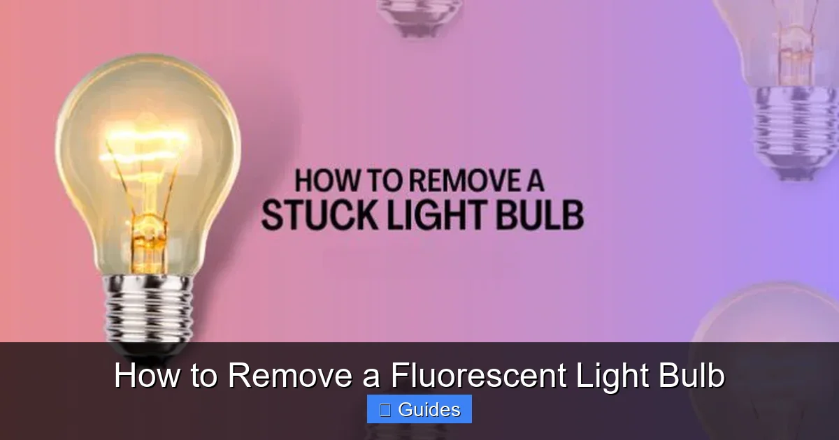 How to Remove a Fluorescent Light Bulb