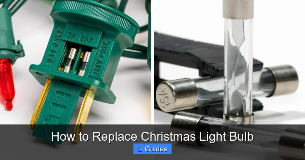 How to Replace Christmas Light Bulb