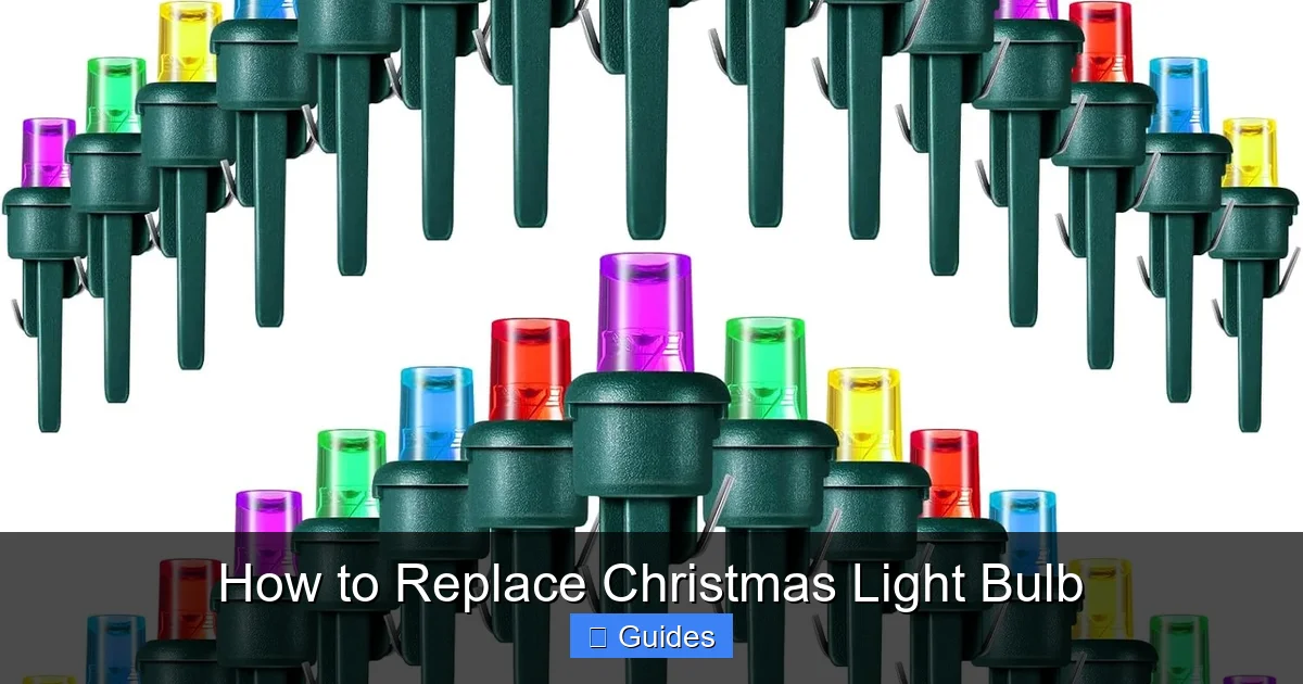 How to Replace Christmas Light Bulb