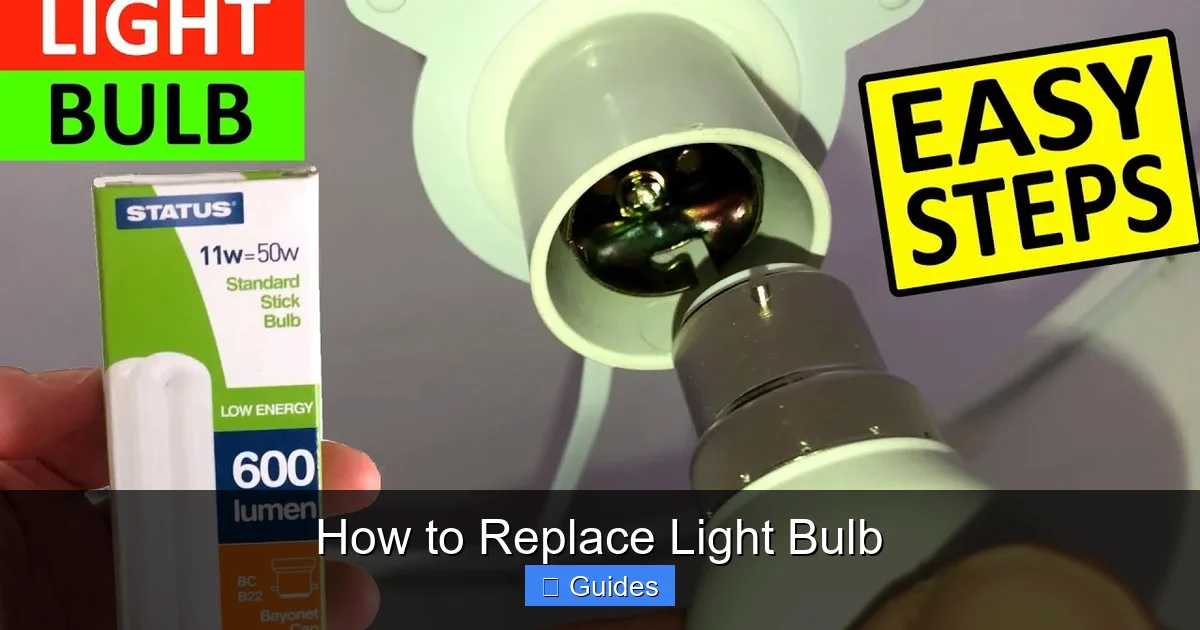 How to Replace Light Bulb