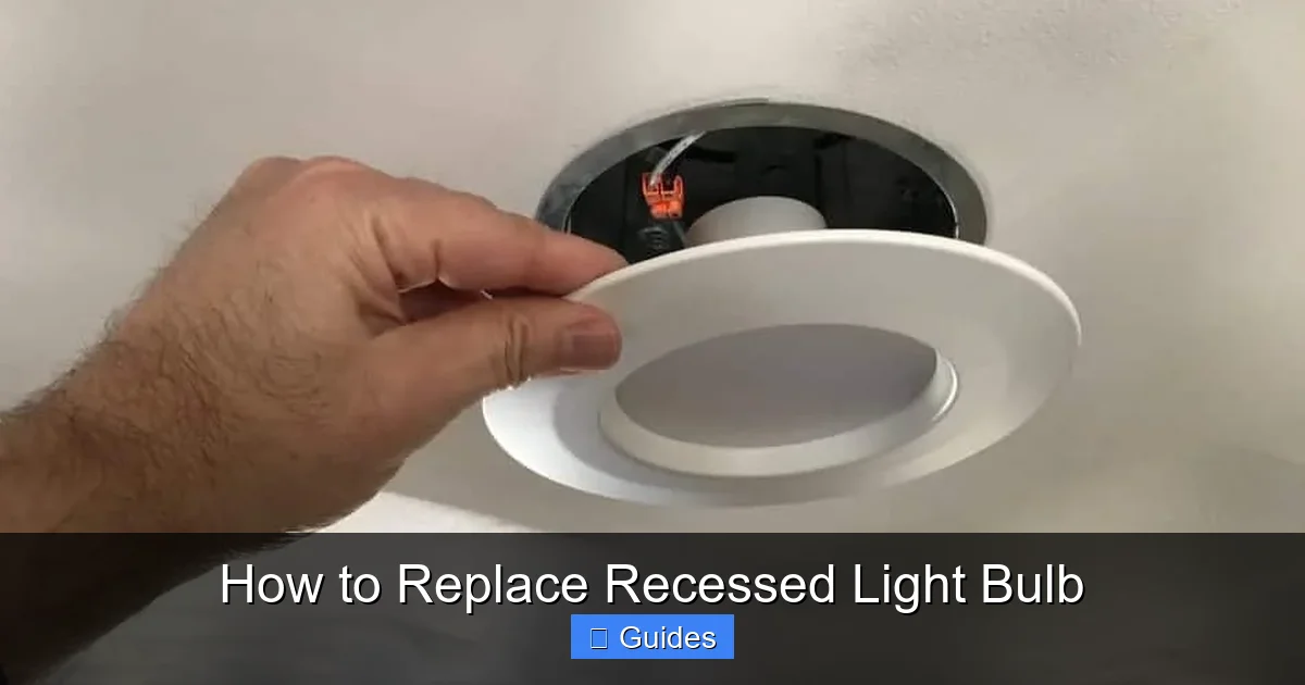 How to Replace Recessed Light Bulb