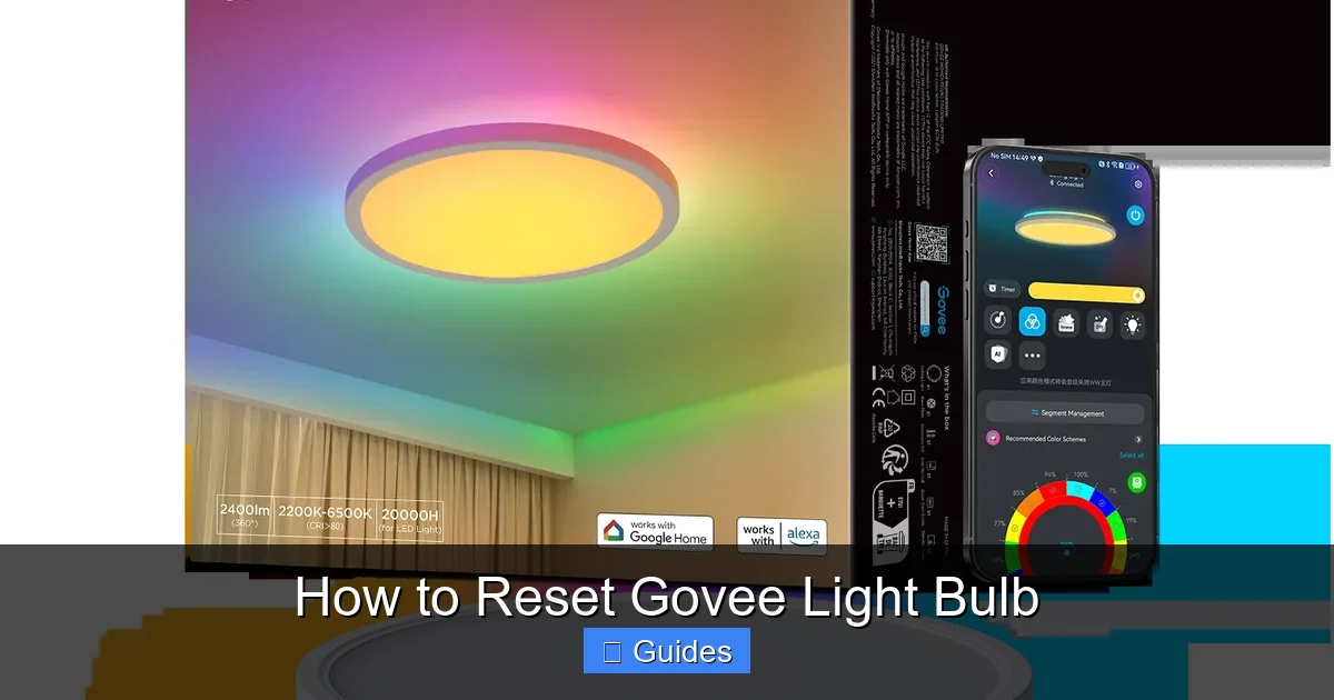 How to Reset Govee Light Bulb
