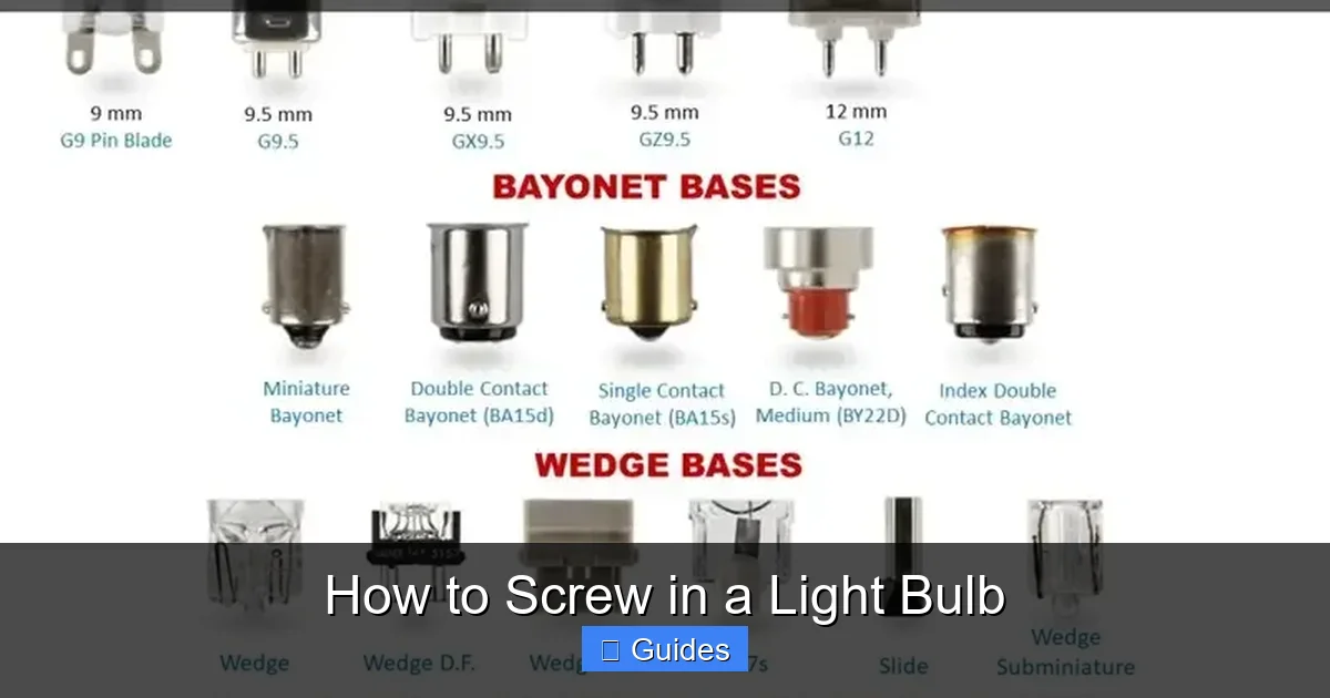 How to Screw in a Light Bulb