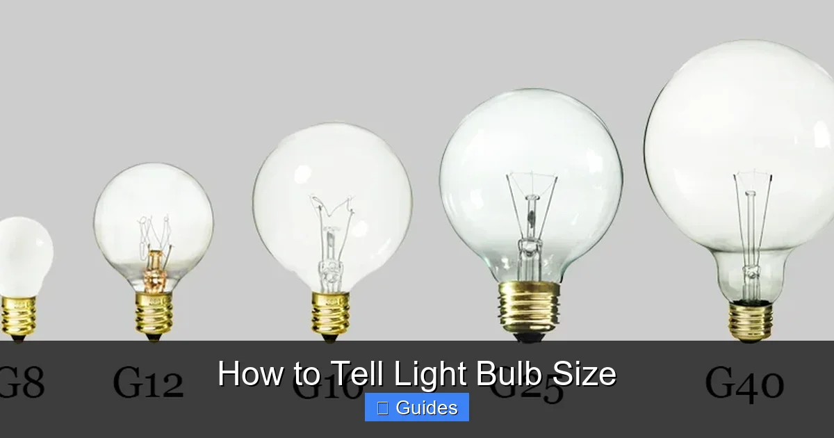 How to Tell Light Bulb Size