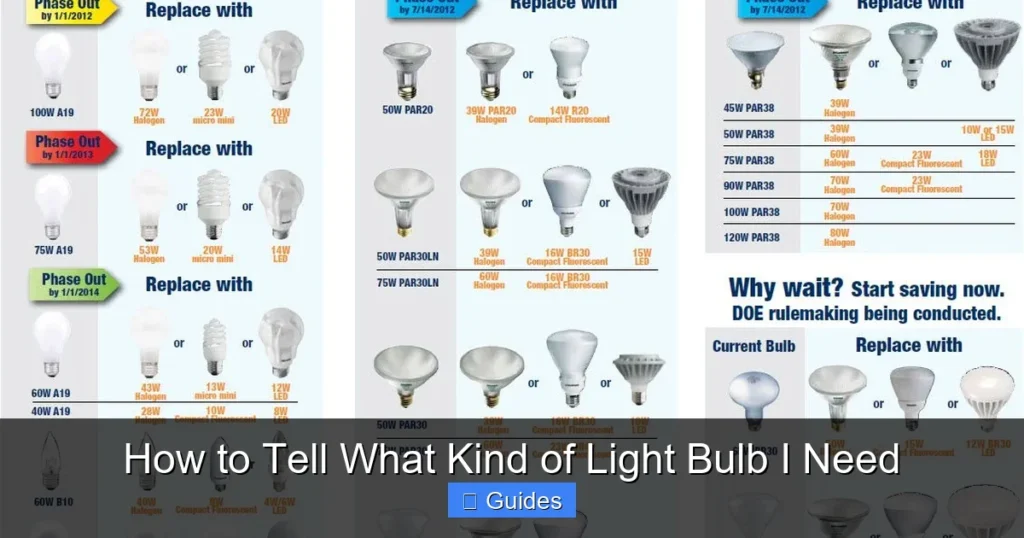 How to Tell What Kind of Light Bulb I Need