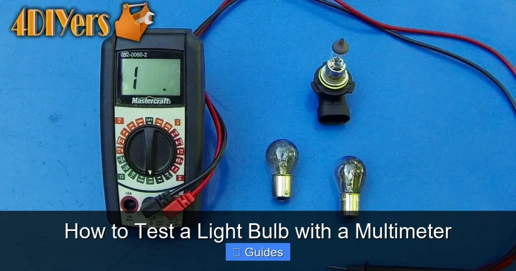 How to Test a Light Bulb with a Multimeter