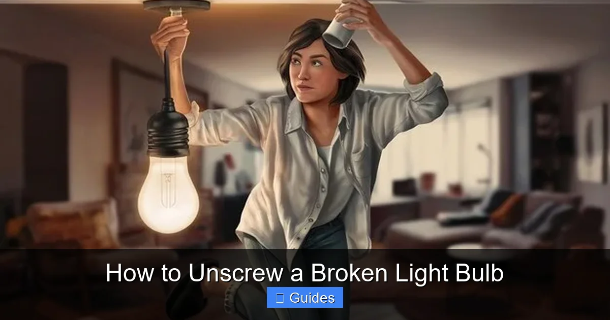 How to Unscrew a Broken Light Bulb