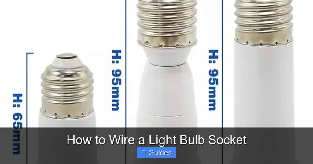 How to Wire a Light Bulb Socket