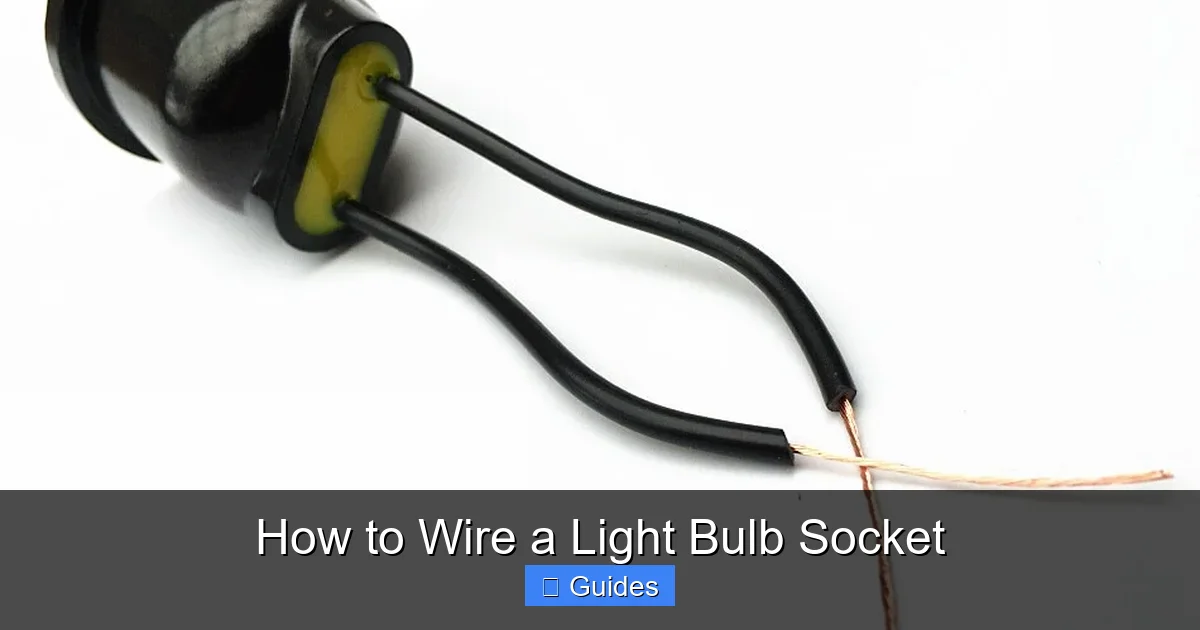 How to Wire a Light Bulb Socket