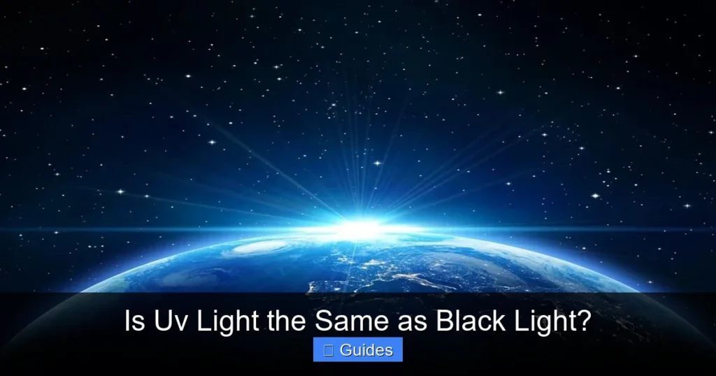 Is Uv Light the Same as Black Light?