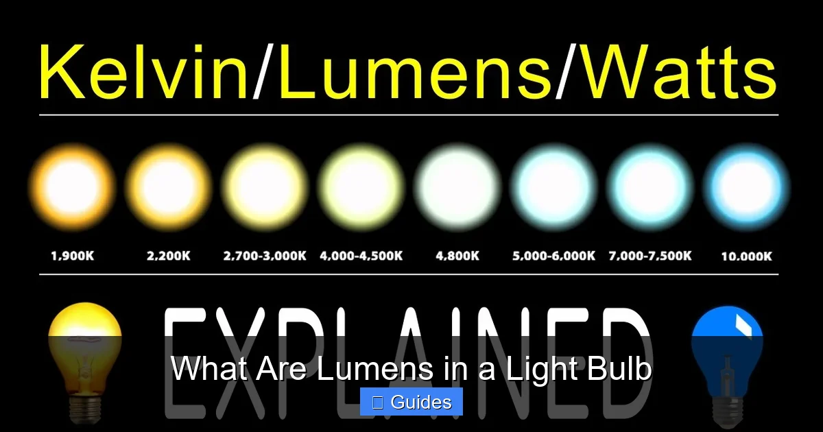 What Are Lumens in a Light Bulb